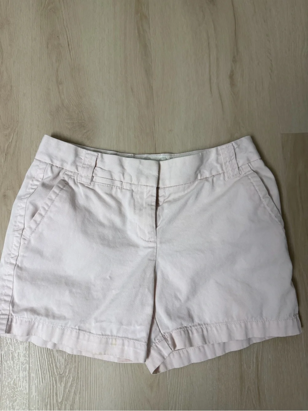 J. Crew Pale Pink City Fit Chino Shorts